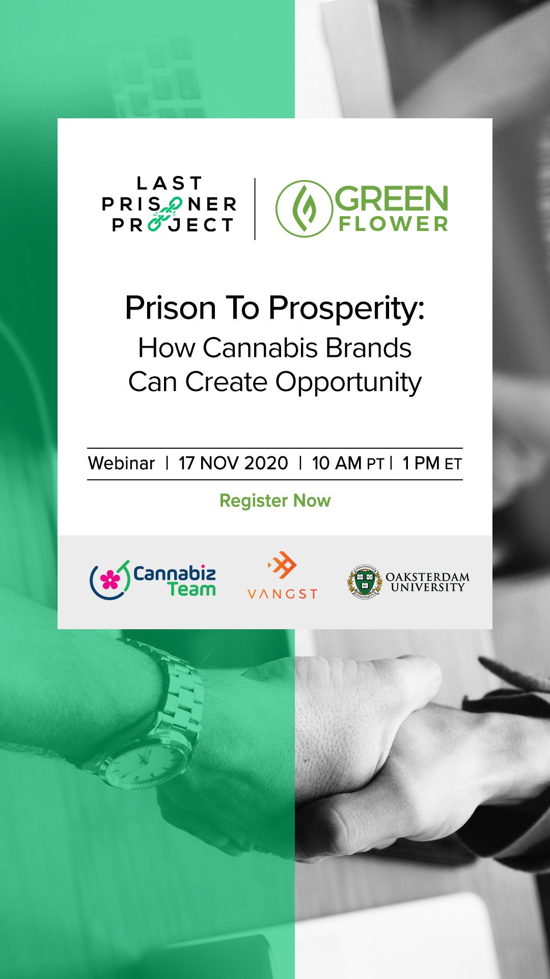 green flower and LPP webinar banner ad